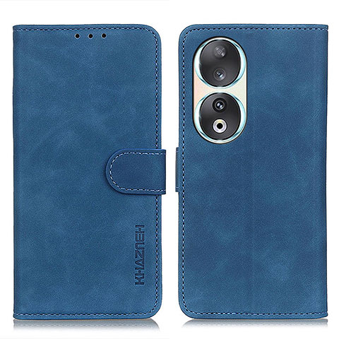 Coque Portefeuille Livre Cuir Etui Clapet K03Z pour Huawei Honor 90 5G Bleu