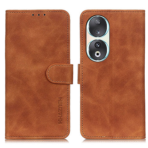 Coque Portefeuille Livre Cuir Etui Clapet K03Z pour Huawei Honor 90 5G Marron