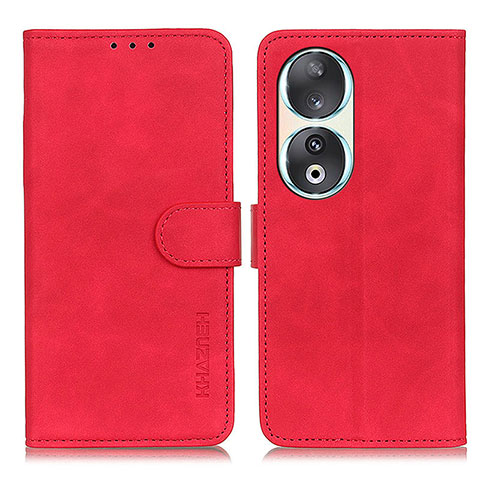 Coque Portefeuille Livre Cuir Etui Clapet K03Z pour Huawei Honor 90 5G Rouge