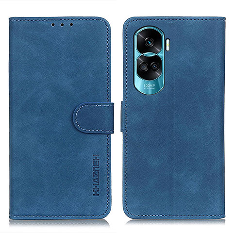 Coque Portefeuille Livre Cuir Etui Clapet K03Z pour Huawei Honor 90 Lite 5G Bleu