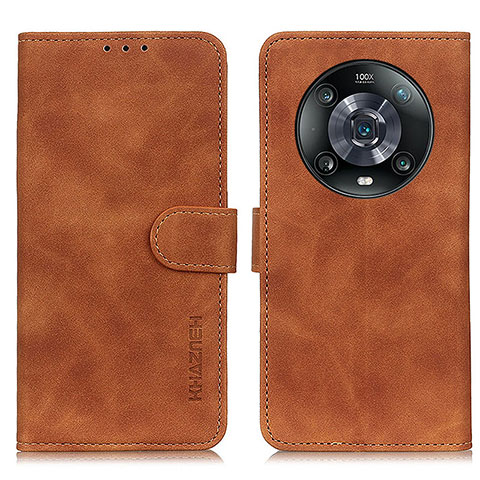 Coque Portefeuille Livre Cuir Etui Clapet K03Z pour Huawei Honor Magic4 Pro 5G Marron