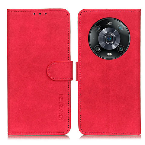 Coque Portefeuille Livre Cuir Etui Clapet K03Z pour Huawei Honor Magic4 Pro 5G Rouge