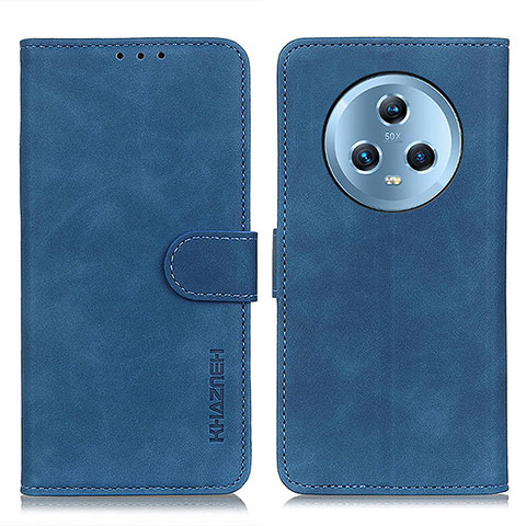 Coque Portefeuille Livre Cuir Etui Clapet K03Z pour Huawei Honor Magic5 5G Bleu