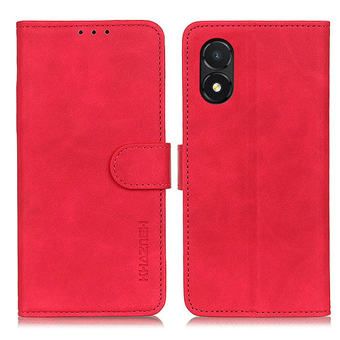 Coque Portefeuille Livre Cuir Etui Clapet K03Z pour Huawei Honor X5 Rouge