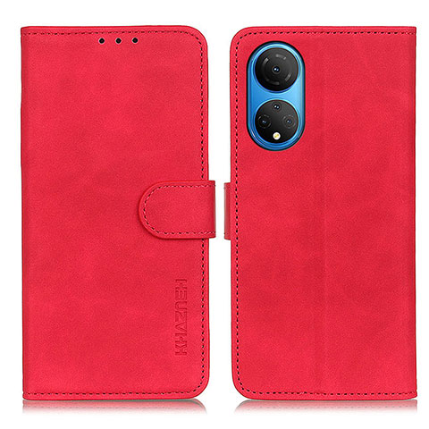 Coque Portefeuille Livre Cuir Etui Clapet K03Z pour Huawei Honor X7 Rouge