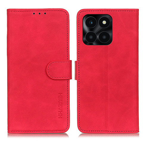 Coque Portefeuille Livre Cuir Etui Clapet K03Z pour Huawei Honor X8b Rouge