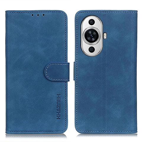 Coque Portefeuille Livre Cuir Etui Clapet K03Z pour Huawei Nova 11 Bleu