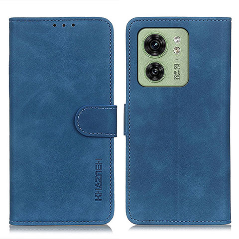 Coque Portefeuille Livre Cuir Etui Clapet K03Z pour Motorola Moto Edge (2023) 5G Bleu