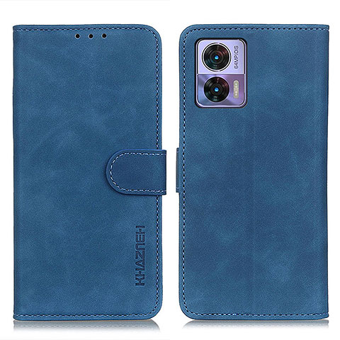 Coque Portefeuille Livre Cuir Etui Clapet K03Z pour Motorola Moto Edge 30 Lite 5G Bleu