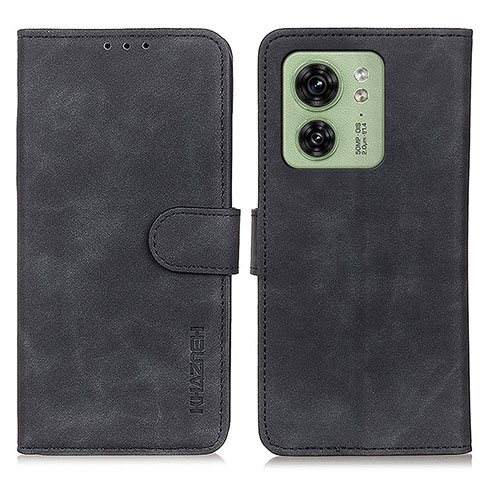 Coque Portefeuille Livre Cuir Etui Clapet K03Z pour Motorola Moto Edge 40 5G Noir