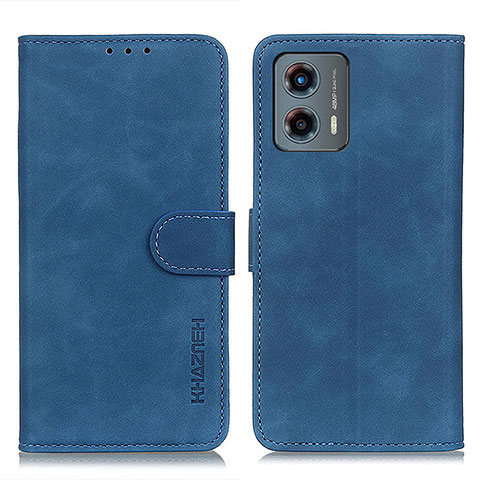 Coque Portefeuille Livre Cuir Etui Clapet K03Z pour Motorola Moto G 5G (2023) Bleu