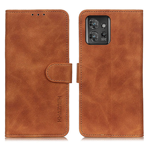 Coque Portefeuille Livre Cuir Etui Clapet K03Z pour Motorola ThinkPhone 5G Marron