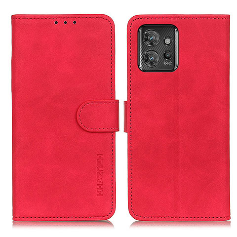 Coque Portefeuille Livre Cuir Etui Clapet K03Z pour Motorola ThinkPhone 5G Rouge