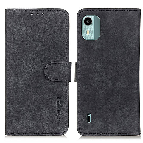 Coque Portefeuille Livre Cuir Etui Clapet K03Z pour Nokia C12 Noir