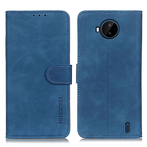 Coque Portefeuille Livre Cuir Etui Clapet K03Z pour Nokia C20 Plus Bleu