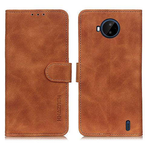 Coque Portefeuille Livre Cuir Etui Clapet K03Z pour Nokia C20 Plus Marron