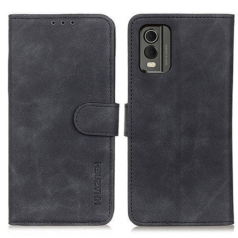 Coque Portefeuille Livre Cuir Etui Clapet K03Z pour Nokia C210 Noir