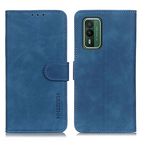 Coque Portefeuille Livre Cuir Etui Clapet K03Z pour Nokia XR21 Bleu