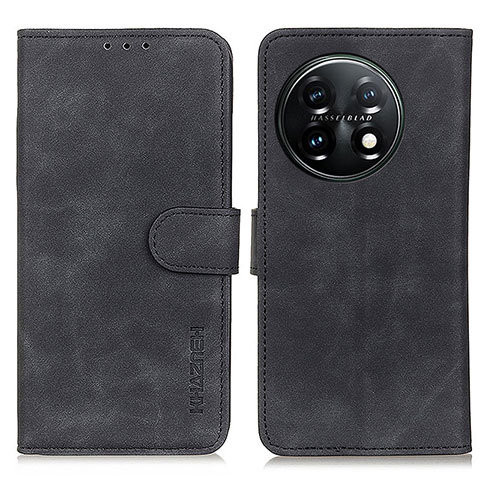 Coque Portefeuille Livre Cuir Etui Clapet K03Z pour OnePlus 11 5G Noir