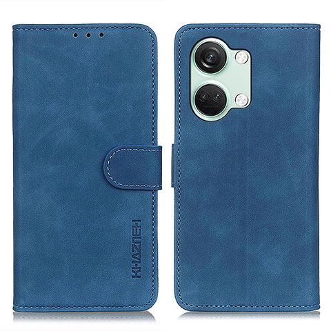 Coque Portefeuille Livre Cuir Etui Clapet K03Z pour OnePlus Ace 2V 5G Bleu