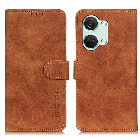 Coque Portefeuille Livre Cuir Etui Clapet K03Z pour OnePlus Ace 2V 5G Marron