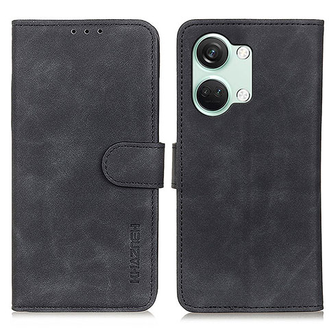 Coque Portefeuille Livre Cuir Etui Clapet K03Z pour OnePlus Nord 3 5G Noir