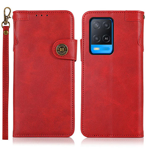 Coque Portefeuille Livre Cuir Etui Clapet K03Z pour Oppo A54 4G Rouge