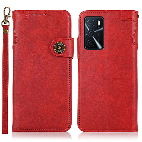 Coque Portefeuille Livre Cuir Etui Clapet K03Z pour Oppo A54s Rouge