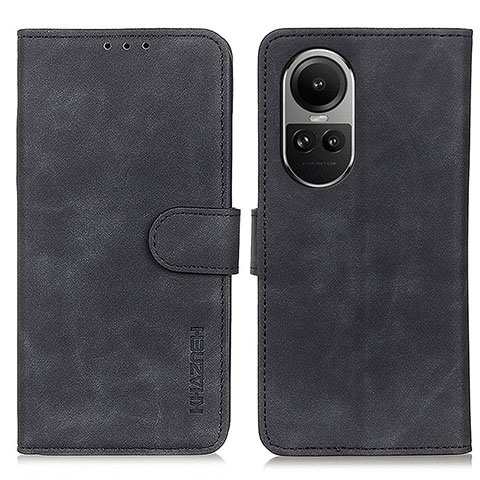 Coque Portefeuille Livre Cuir Etui Clapet K03Z pour Oppo Reno10 5G Noir