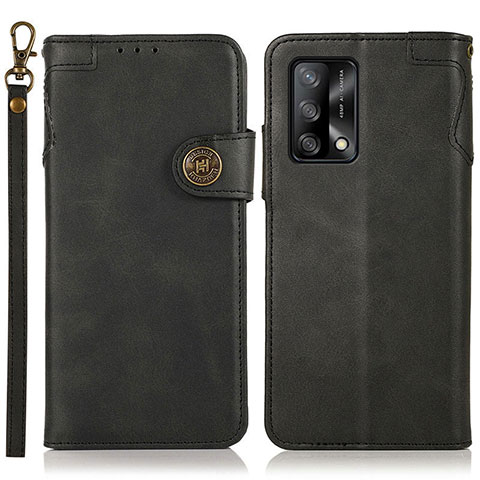 Coque Portefeuille Livre Cuir Etui Clapet K03Z pour Oppo Reno6 Lite Noir