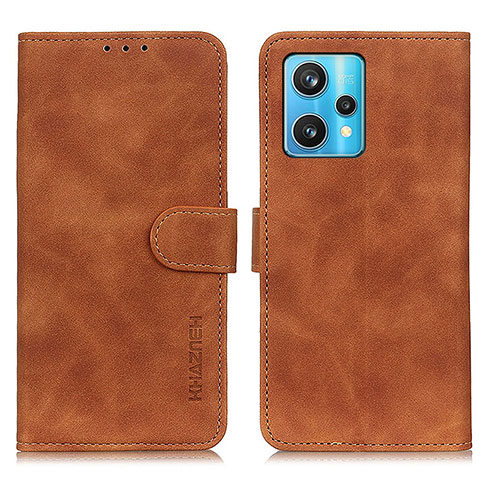 Coque Portefeuille Livre Cuir Etui Clapet K03Z pour Realme 9 Pro+ Plus 5G Marron