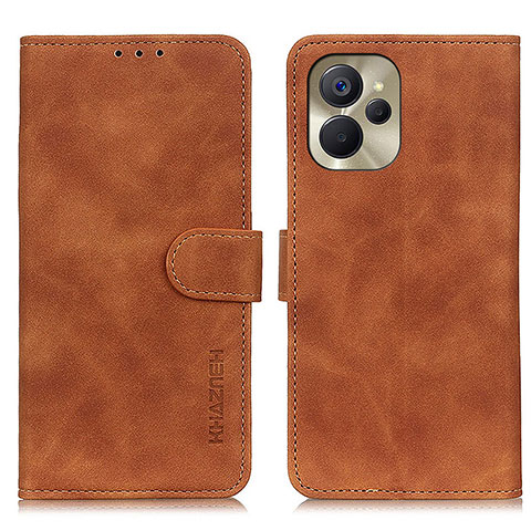 Coque Portefeuille Livre Cuir Etui Clapet K03Z pour Realme 9i 5G Marron