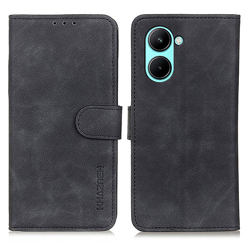 Coque Portefeuille Livre Cuir Etui Clapet K03Z pour Realme C33 (2023) Noir