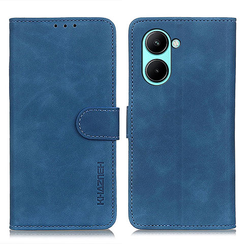 Coque Portefeuille Livre Cuir Etui Clapet K03Z pour Realme C33 Bleu