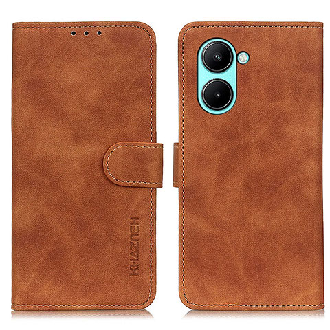 Coque Portefeuille Livre Cuir Etui Clapet K03Z pour Realme C33 Marron