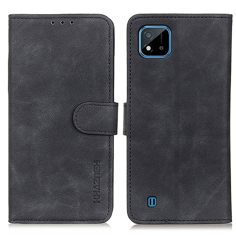 Coque Portefeuille Livre Cuir Etui Clapet K03Z pour Realme Narzo 50i Noir