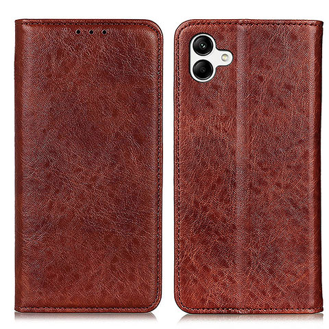 Coque Portefeuille Livre Cuir Etui Clapet K03Z pour Samsung Galaxy F14 5G Marron