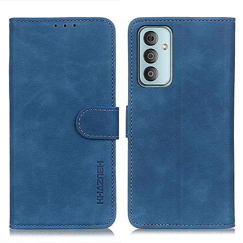 Coque Portefeuille Livre Cuir Etui Clapet K03Z pour Samsung Galaxy M13 4G Bleu