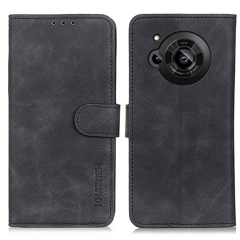 Coque Portefeuille Livre Cuir Etui Clapet K03Z pour Sharp Aquos R7 Noir