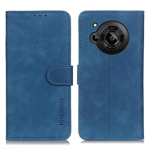 Coque Portefeuille Livre Cuir Etui Clapet K03Z pour Sharp Aquos R7s Bleu