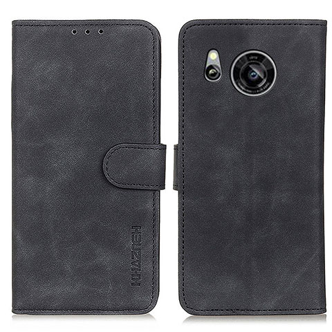 Coque Portefeuille Livre Cuir Etui Clapet K03Z pour Sharp Aquos Sense7 Noir