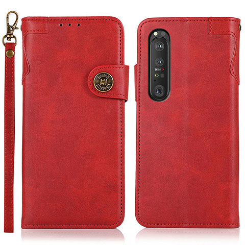 Coque Portefeuille Livre Cuir Etui Clapet K03Z pour Sony Xperia 1 III Rouge