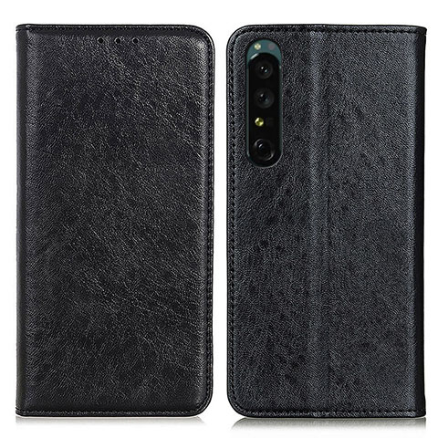 Coque Portefeuille Livre Cuir Etui Clapet K03Z pour Sony Xperia 1 IV Noir