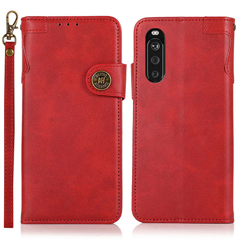 Coque Portefeuille Livre Cuir Etui Clapet K03Z pour Sony Xperia 10 III Lite Rouge