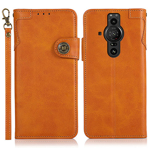 Coque Portefeuille Livre Cuir Etui Clapet K03Z pour Sony Xperia PRO-I Marron