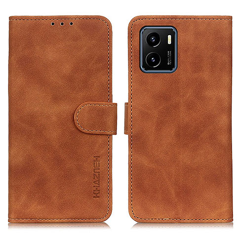 Coque Portefeuille Livre Cuir Etui Clapet K03Z pour Vivo iQOO U5x Marron