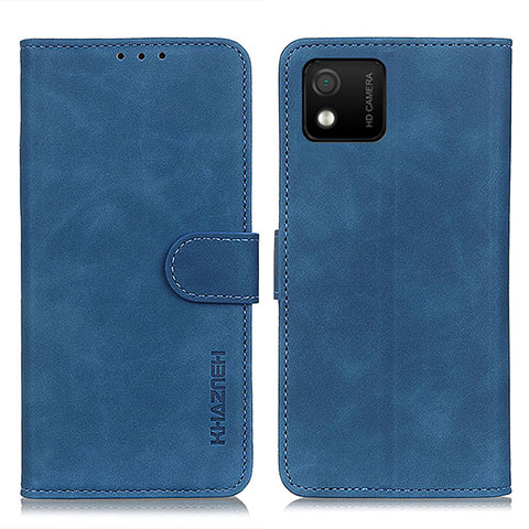 Coque Portefeuille Livre Cuir Etui Clapet K03Z pour Wiko Y52 Bleu