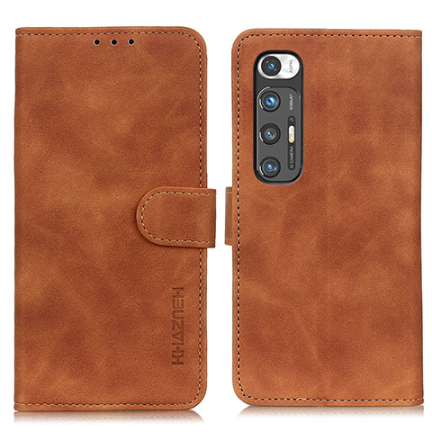 Coque Portefeuille Livre Cuir Etui Clapet K03Z pour Xiaomi Mi 10S 5G Marron