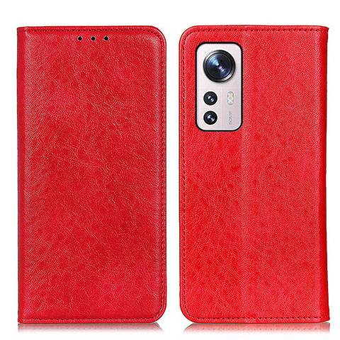 Coque Portefeuille Livre Cuir Etui Clapet K03Z pour Xiaomi Mi 12 Lite 5G Rouge