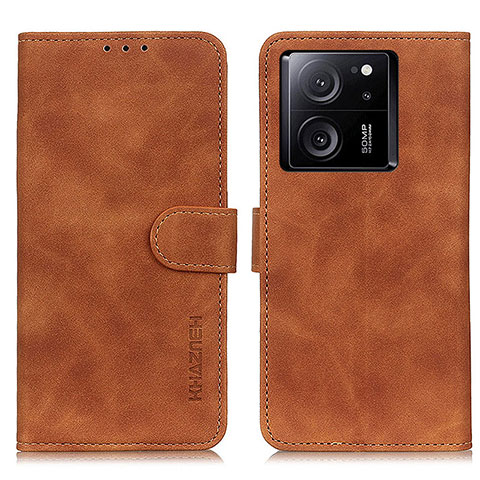 Coque Portefeuille Livre Cuir Etui Clapet K03Z pour Xiaomi Mi 13T Pro 5G Marron